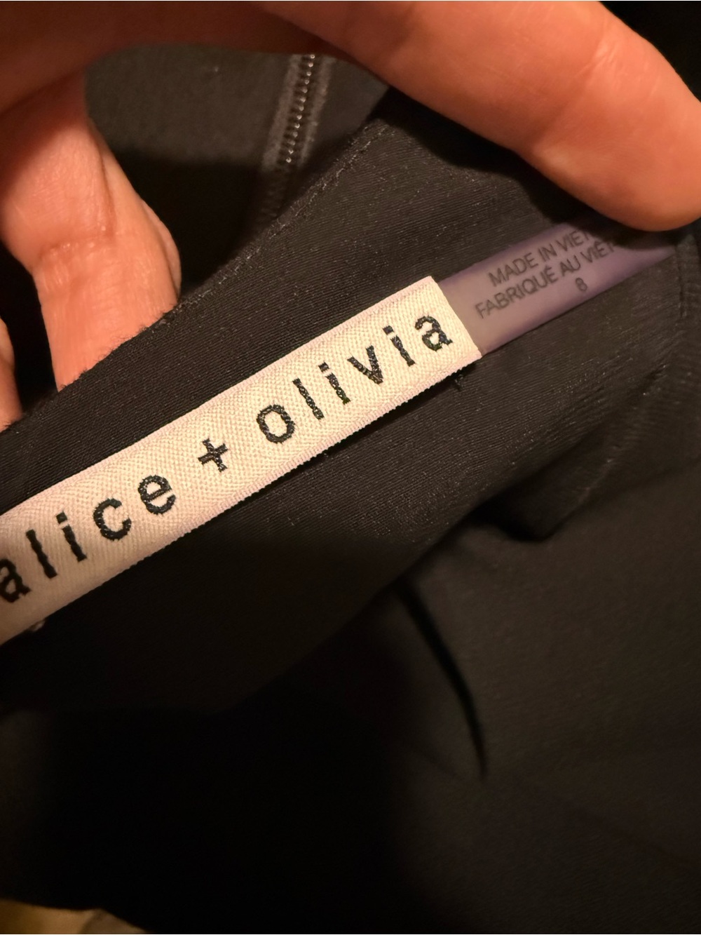 ALICE AND OLIVIA Evalee Side Slit Midi Slip Dress, Size 8 - Picture 10 of 10